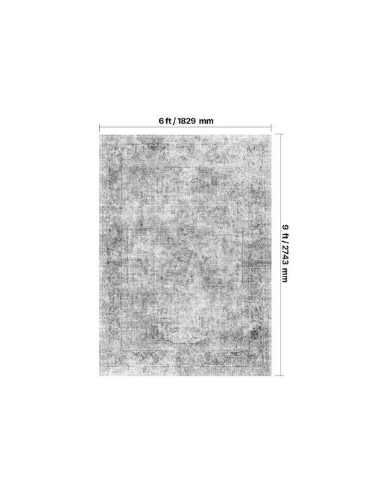 Vevor Rug Rectangular Gray