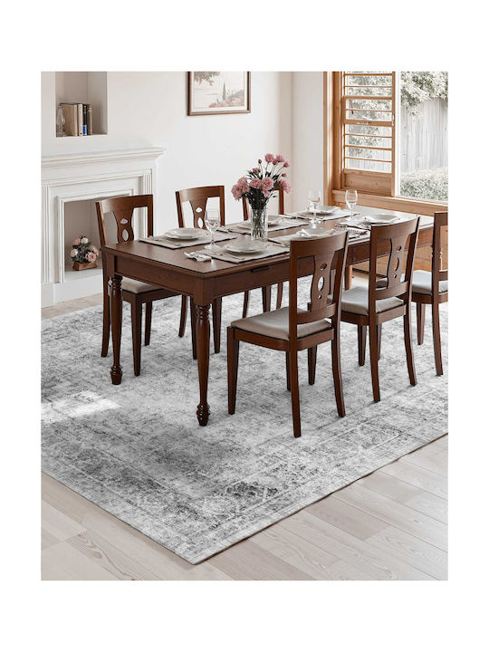 Vevor Teppich Rechteckig Synthetisch,Polyester/Cotton/Leather Gray