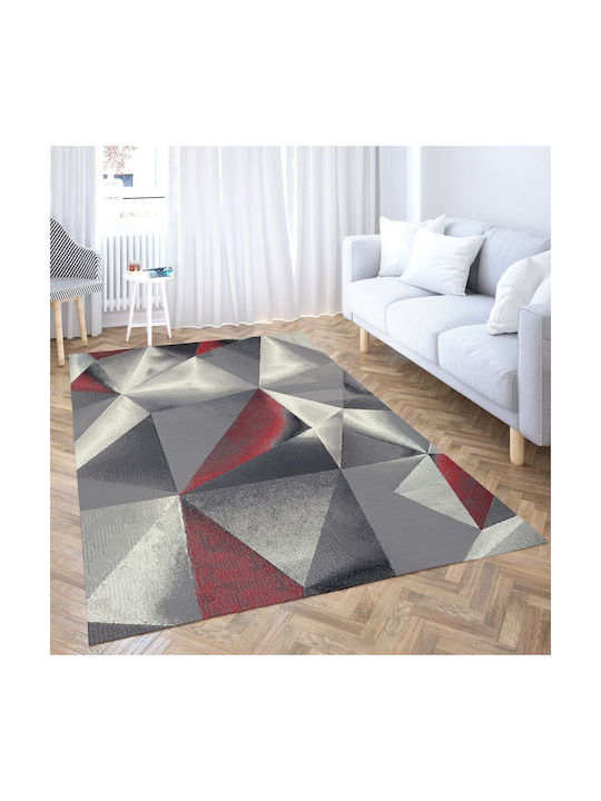 Viopros Rotterdam Teppich Rechteckig Synthetisch,Polyester/Cotton/Leather Gray