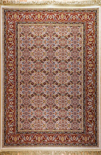 Klonaras 1180 Rug Rectangular with Fringes Orian Cream-Red