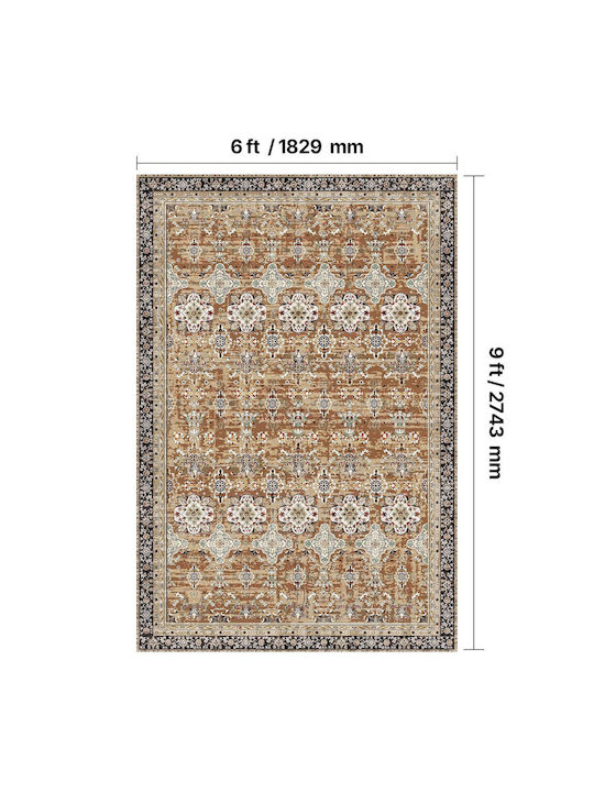 Vevor Covor Rectangular Brown-green