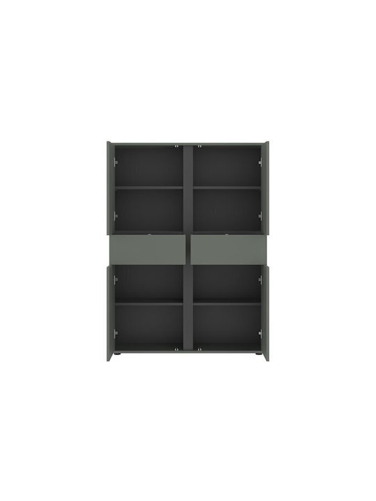 Vircoro Bibliothek 100 Grün, Anthrazit 103x40x140cm