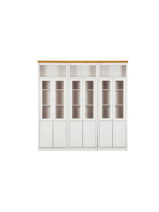 Bibliothek Saltoro 109 Melí Drys Weiß 222x34x223cm