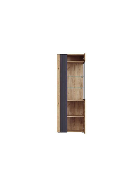Bibliotecă Cu LED Cirfive 103 Gri Stejar 72x45x203cm