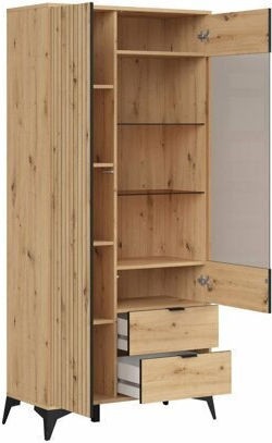 Ludale 111 Artisan Bookcase Walnut 90x41x197cm Ludale 111 Artisan Bookcase Walnut 90x41x197cm