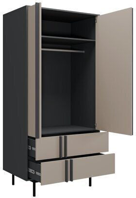 Levali 100 Δίφυλλη Ντουλάπα 93x60x195cm Levali 100 Δίφυλλη Ντουλάπα 93x60x195cm