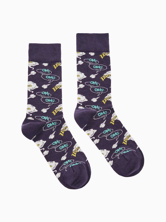 Walk Pop Art Herren Socken Purple 1Pack
