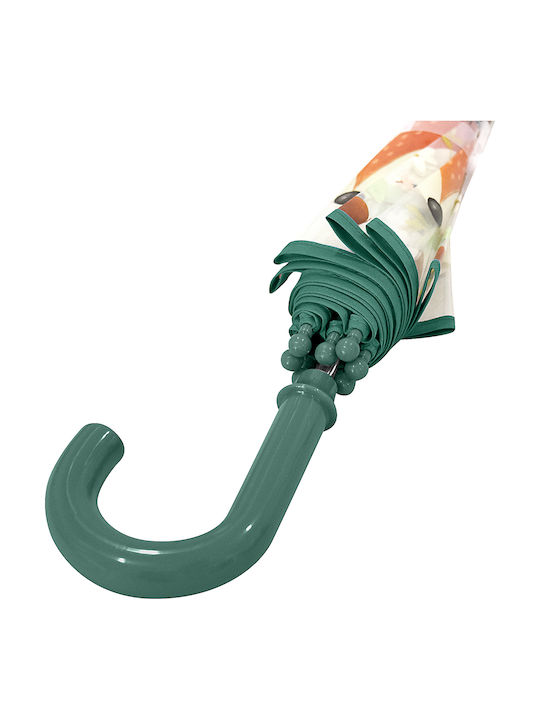 Sassi Junior Kids Curved Handle Umbrella with Diameter 68cm Multicolour