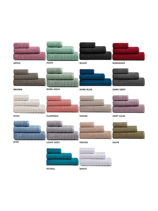 Melinen Hand Towel 30x50cm Greige Weight 500gr/m²
