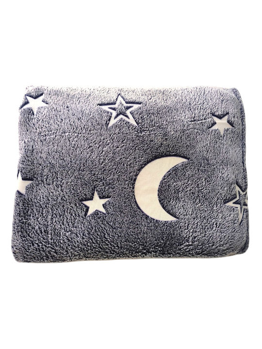 Decke Vlies Leuchtend Gray 200x150cm
