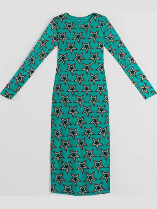 Midi Dress Turquoise