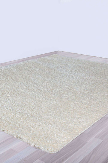 Colore Colori Monti 7053/61 Covor Rectangular Shaggy Alb Vanilie alb Alb