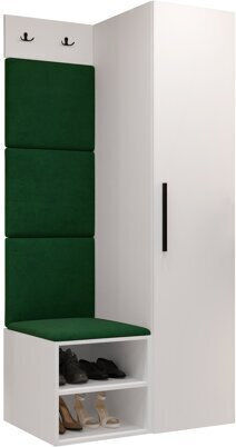 Hartford 524 Eingangsmöbel mit Spiegel & Garderobe 82x50x191cm