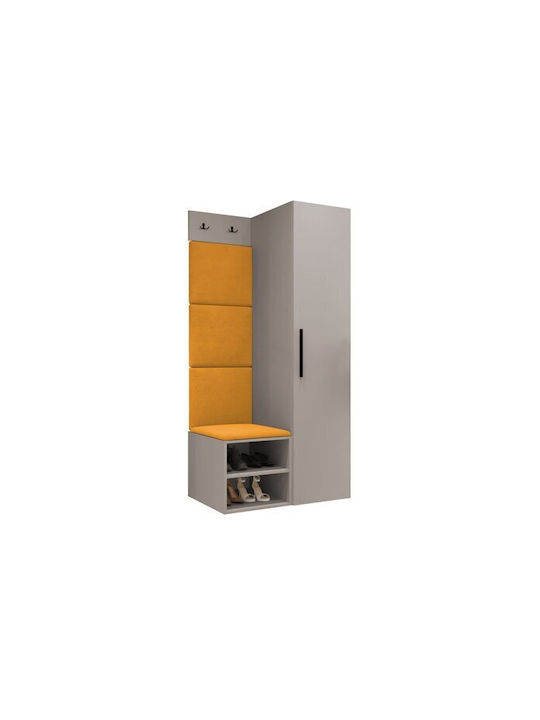 Hartford 524 Eingangsmöbel mit Spiegel & Garderobe 82x50x191cm