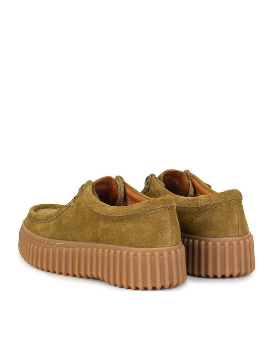 Torhill Bee Suede Women's Loafers in Green