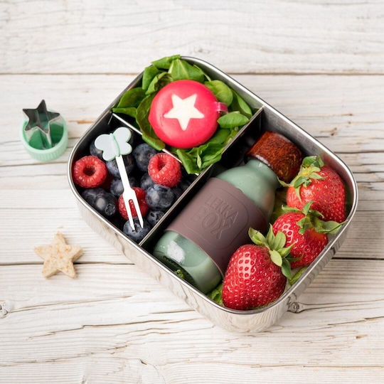 Lekkabox Rostfreier Stahl Sterne 3 Stück Kuchenringe / Plätzchenausstecher
