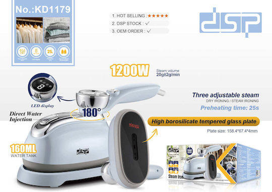 DSP Reisebügeleisen Dampf 1200W