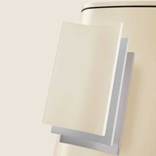 Songmics Waste Bin Waste Metallic with Pedal Beige 30lt 1pcs