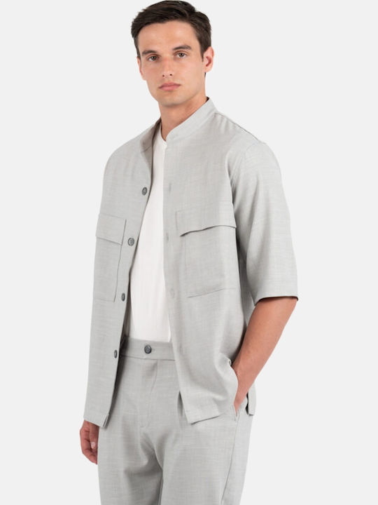 Μακρυμάνικo Overshirt Grey