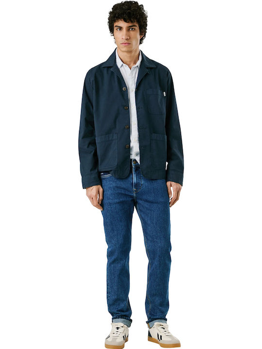 Μακρυμάνικo Overshirt Dulwich Blue