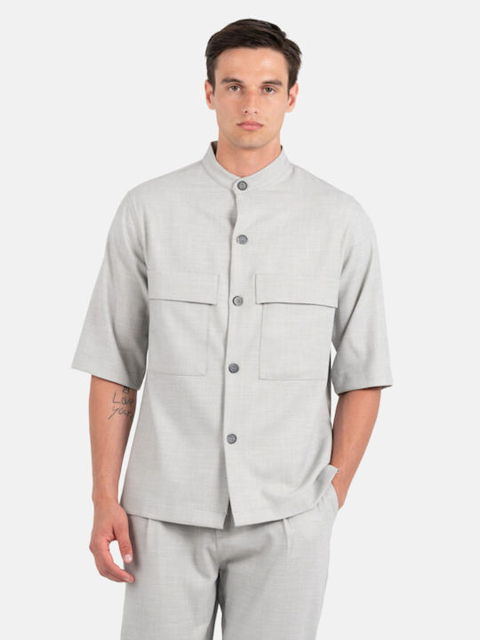 Μακρυμάνικo Overshirt Grey