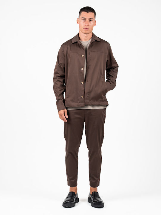 Μακρυμάνικo Overshirt Brown