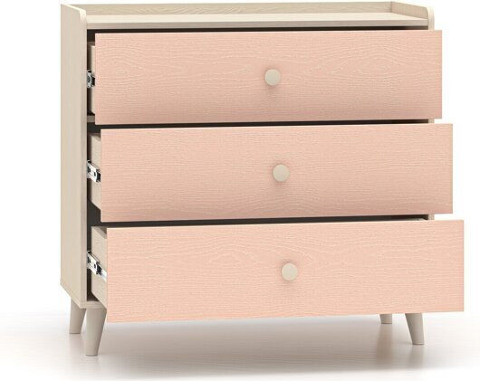 Comoda pentru Dormitor Tortoli 105 Τριανταφυλλί, Ανοιχτό Καφέ 90x40x85buc Comoda pentru Dormitor Tortoli 105 Τριανταφυλλί, Ανοιχτό Καφέ 90x40x85buc