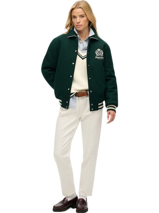 Damen Bomberjacke Enamel Green