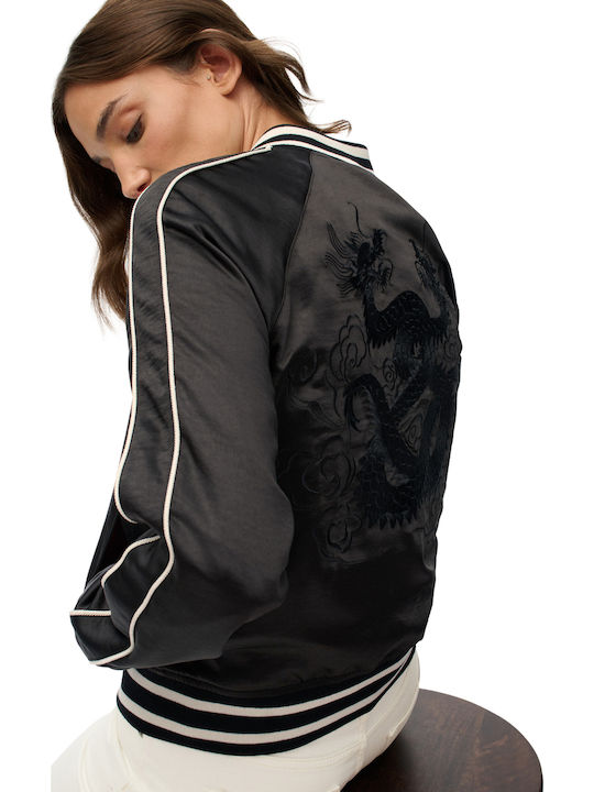 Suikajan Damen Bomberjacke Black