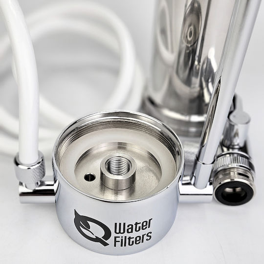 QWaterFilters QD-10F Συσκευή Φίλτρου Νερού Άνω Πάγκου με Βρυσάκι ET.0005