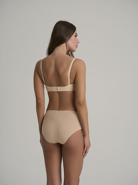 Damen Slip 2Pack Nahtlos Beige, Black