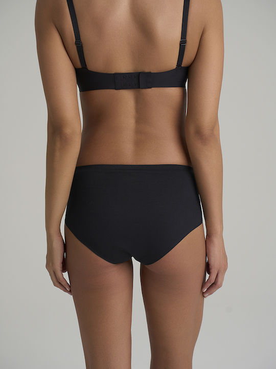 Damen Slip 2Pack Nahtlos Beige, Black