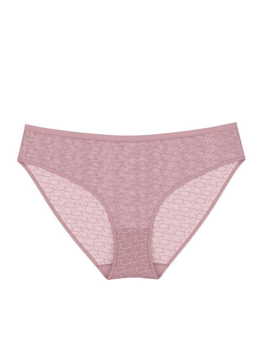 Signature Sheer Tai Ex Дамско Слип Pink