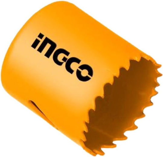 Ingco Lochsäge HSS Trockenschnitt mit Durchmesser von 38mm bis 68mm für Holz, Metall und Kunststoff