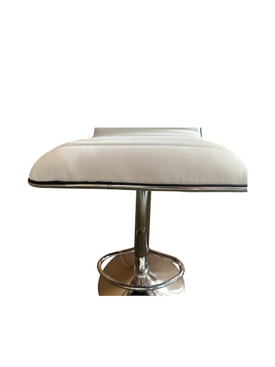 Stool Bar Encanta with Adjustable Height White 41x50x59cm