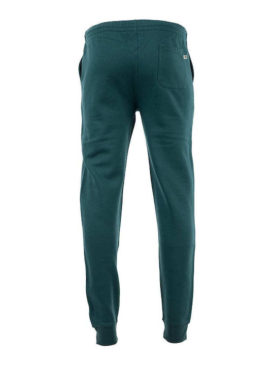 Cuffed Leg Sweatpants with Elastic Green
