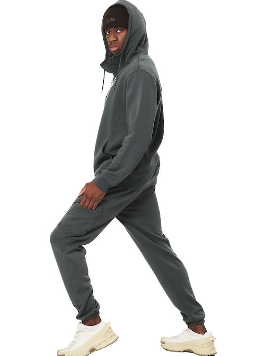 Cargo Sweatpants with Elastic Green