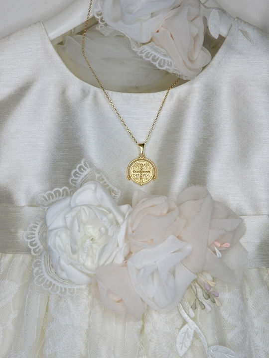Polytimo Charm Amulet Constantine from Gold Plated Silver
