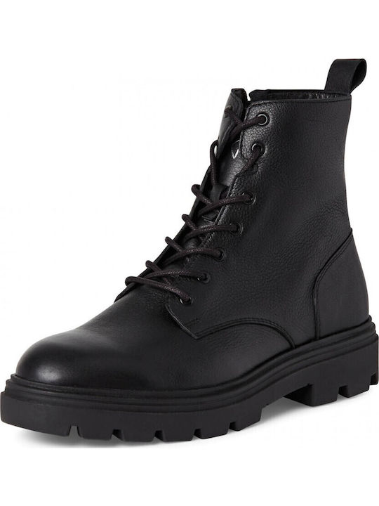 Leather Black Men's Boots