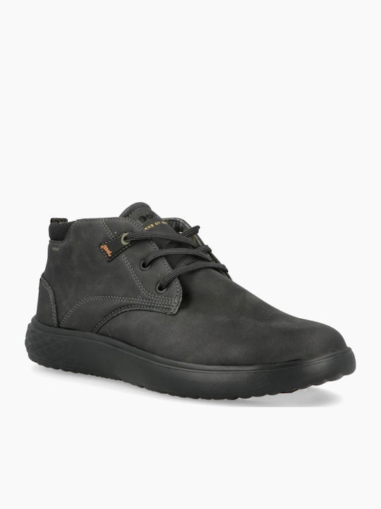 Leather Gray Men's Boots