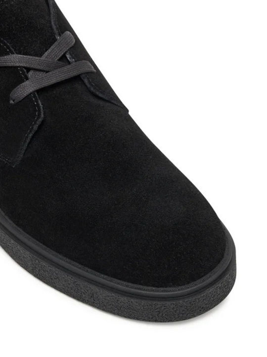 Wildleder Schwarz Chelsea Stiefeletten