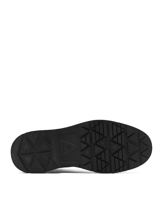 Leather Black Men's Boots Waterproof