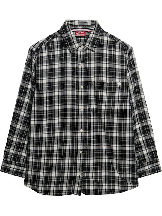 Women's Checked Long Sleeve Shirt Black