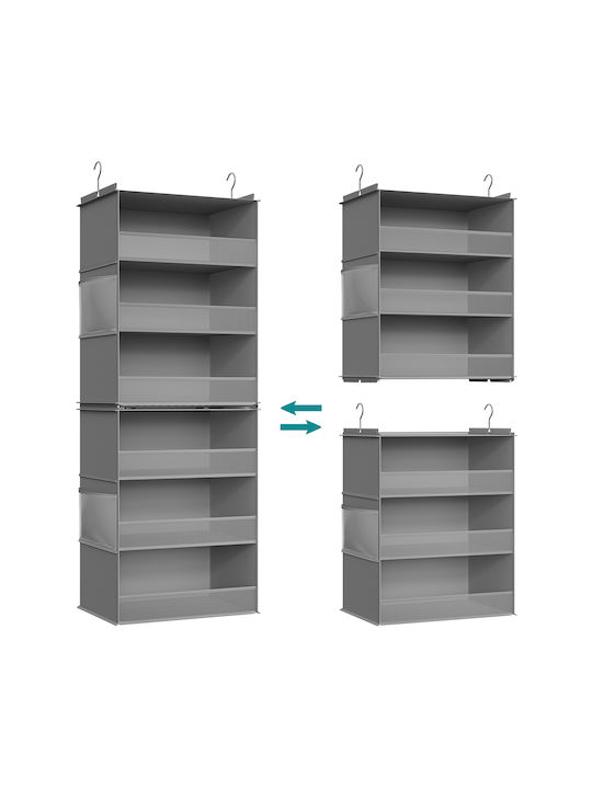 Songmics Κρεμάστρα Πόρτας 6 Θέσεων Πλαστική 40x133cm