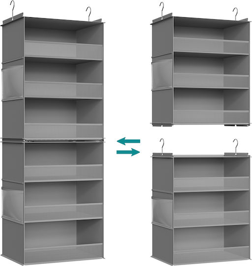 Songmics Κρεμάστρα Πόρτας 6 Θέσεων Πλαστική 40x133cm