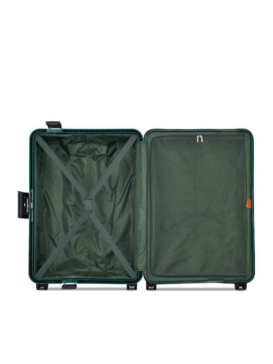 Securitech by Delsey Μεσαία Βαλίτσα Ταξιδίου Σκληρή Stone Green με 4 Ρόδες Ύψους 66.5εκ.