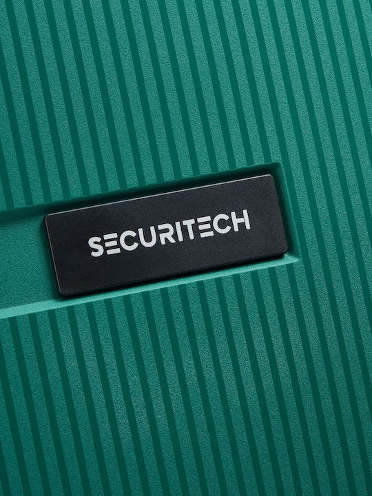 Securitech by Delsey Μεσαία Βαλίτσα Ταξιδίου Σκληρή Stone Green με 4 Ρόδες Ύψους 66.5εκ.