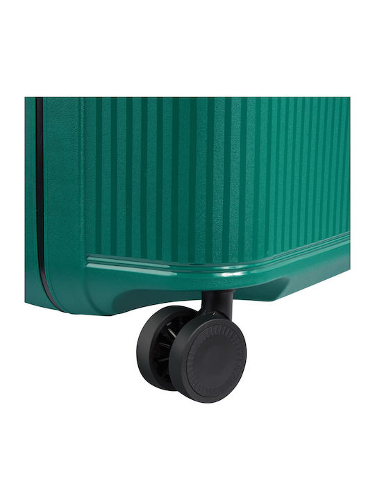 Securitech by Delsey Μεσαία Βαλίτσα Ταξιδίου Σκληρή Stone Green με 4 Ρόδες Ύψους 66.5εκ.