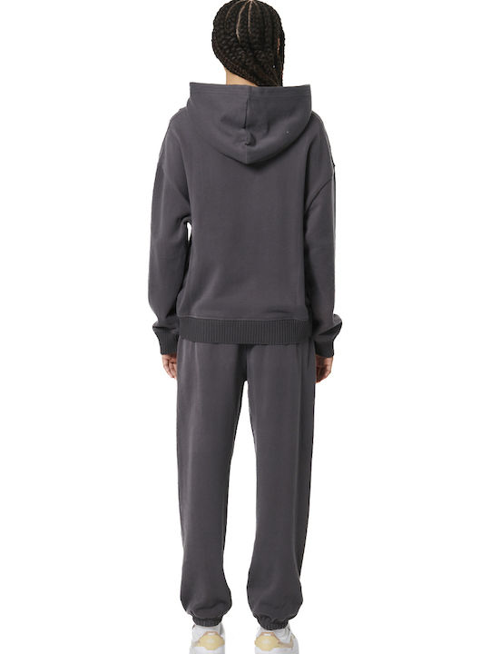 Women's Sweatshirt Hooded Gray
