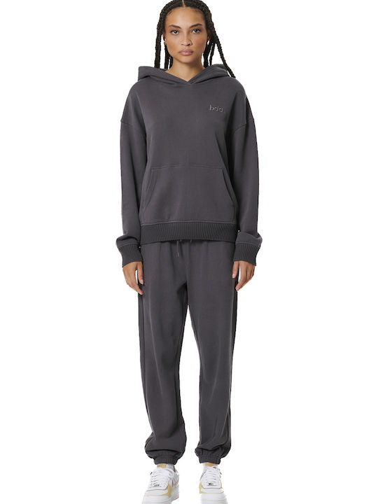 Women's Sweatshirt Hooded Gray